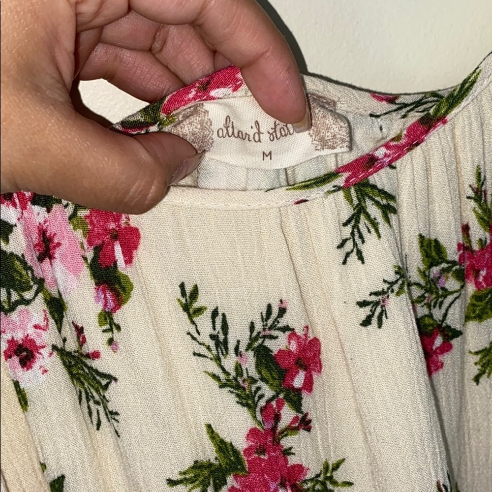 Altar’d State Floral Print Cold Shoulder Dress - Picture 4 of 5